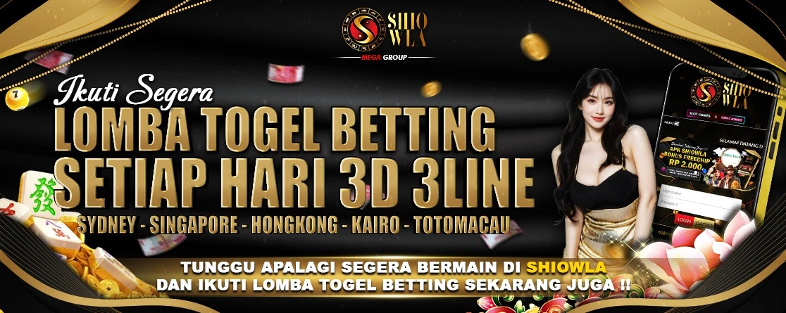 LOMBA 3D - 3 LINE WAJIB BETTING IDR 3.000